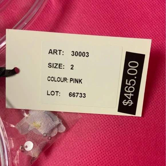 Alyce Paris style 30003 Pink Dress floral Homecoming - Picture 3 of 5